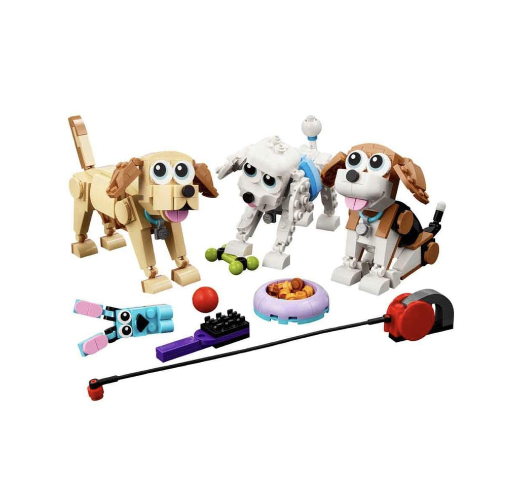 LEGO Creator Adorable Dogs 31137 Building Toy Set (475 Pieces)|Multicolor
