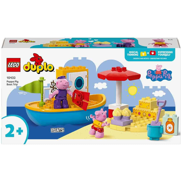 LEGO DUPLO Peppa Pig Boat Trip Playset 10432 Building Blocks Toys for 2+ Gift for Boys and Girls