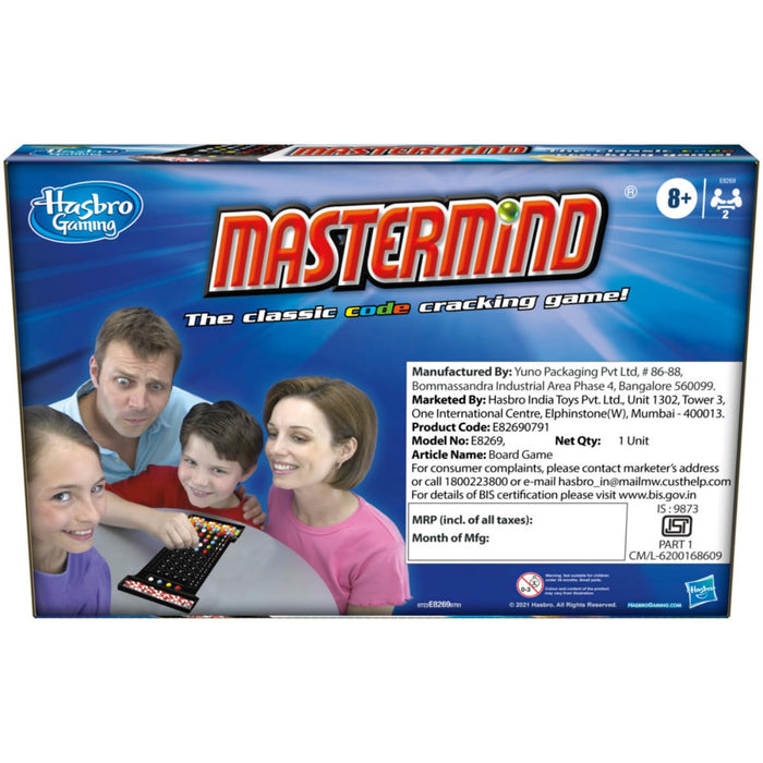 Hasbro Gaming Mastermind The Classic Code Cracking Game, Strategy Board Game for Kids and Adults, Board Game for Boys & Girls Ages 8+