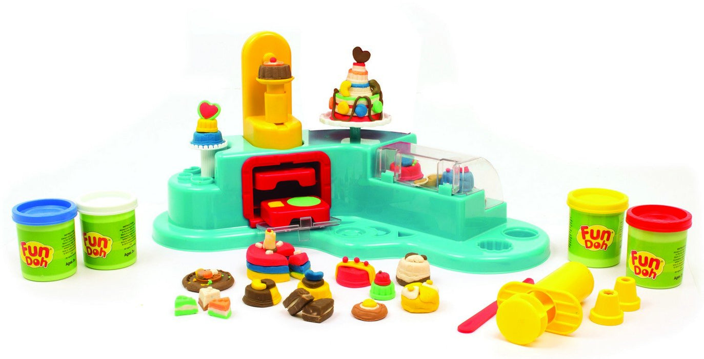 Funskool-Fundough Playset Bakery Set, Whip up your favorite pastries, pies, cookies, cookies and baked goods with Fundough, multicolour, dough, toy, shaping, sculpting, 3 years