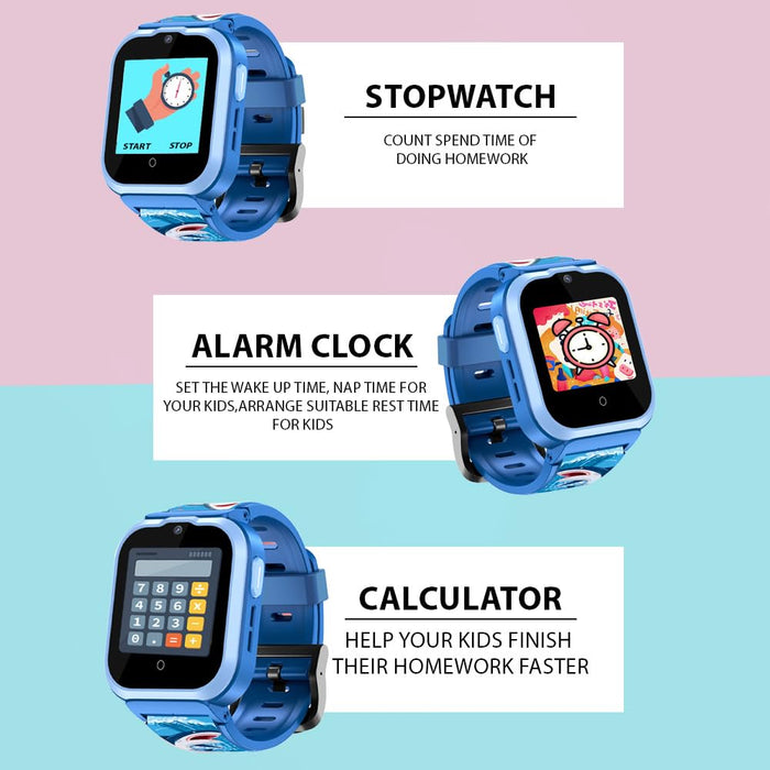 Spiky Cyclops 4G Calling Dewatering IP67 Waterproof Kids Smartwatch | GPS - LBS Tracking, WiFi, Geo Fencing, Video Call, Voice Call, SOS | Best for Kids Boys & Girls | Suitable for 4 to 14 Years