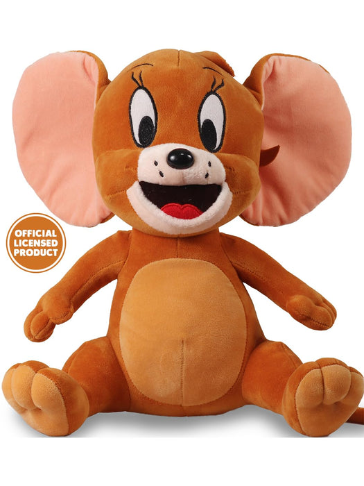 Mirada Brown Plush Stuffed Cute Licensed Sitting Jerry Soft Toy - 25cm