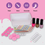 Funskool Handycrafts Nail Art Parlour Set, Manicure Kit, Pamper your nails, Nail Polish, Art and Craft Kit, Ages 6 Years and Above, Multicolour