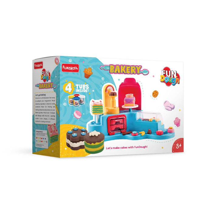 Funskool-Fundough Playset Bakery Set, Whip up your favorite pastries, pies, cookies, cookies and baked goods with Fundough, multicolour, dough, toy, shaping, sculpting, 3 years