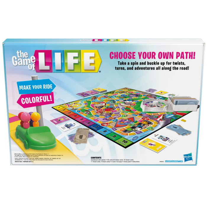 Hasbro Gaming - The Game of Life Board Game, Fun Board Game for Families and Kids, Classic Board Game for Boys & Girls Ages 8 and Up, Game for 2-8 Players