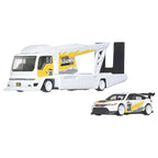 kick sauber f1 hot wheels +Hot Wheels Premium Toy Cars, 1:64 Scale Kousoku Team Transport Hauler & Honda Civic Type R with Real Riders Tires
