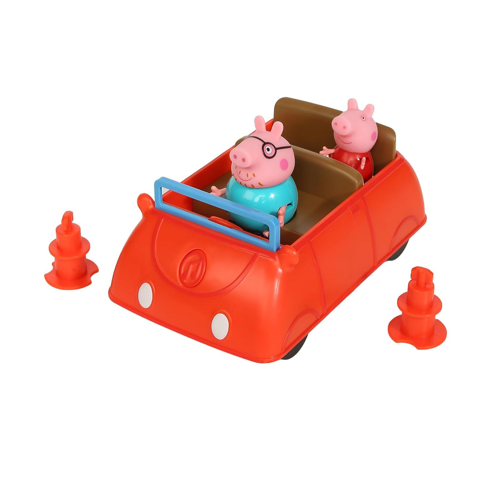 PEPPA PIG Peppa's Family Red Car with Sound Effects, Includes 2 Figures, Peppa's Preschool Toy 3 Years and Up,