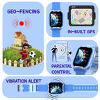 SPIKY Gnome Kids Smartwatch | with HD 4G Video & Voice Calling | IP67 Waterproof, GPS - LBS Tracking - WiFi, Geo Fencing, SOS Button | Best Smartwatch for Kids Boys & Girls