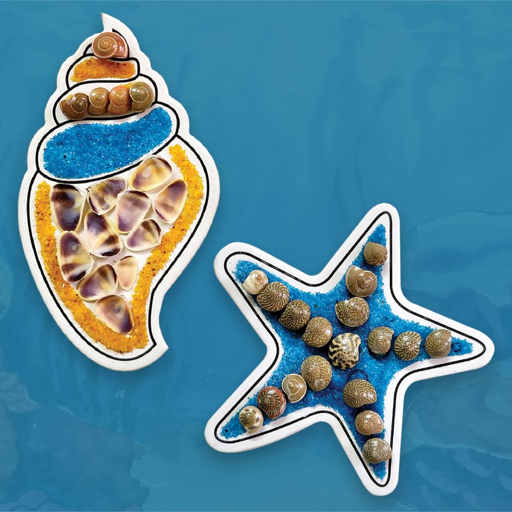ToyKraft: Shell Fridge Magnets, Art and Craft Kit for Kids, Fun & Learning Activity, Creative & DIY Toys, Kids Activity for 7 Years & Above, Birthday Return Gifts for Kids