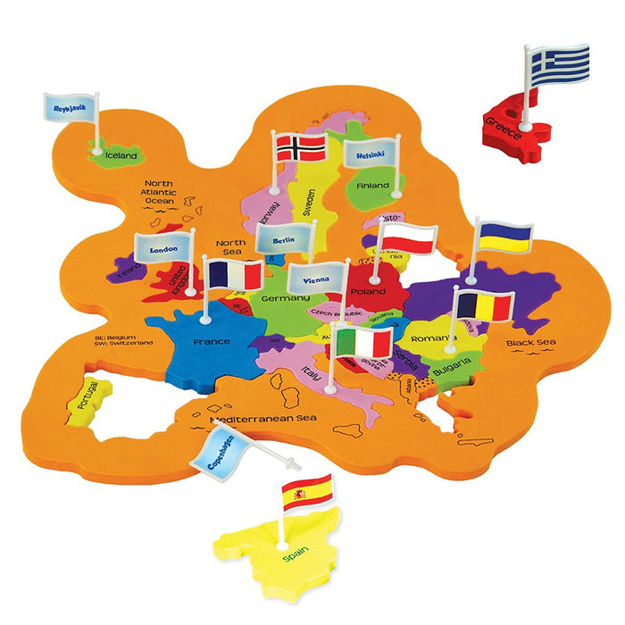 Imagimake : Mapology World With Flags & Capitals- With Country Shaped Pieces- Jigsaw Puzzle And Educational Toy For Boys And Girls Above 5 Years