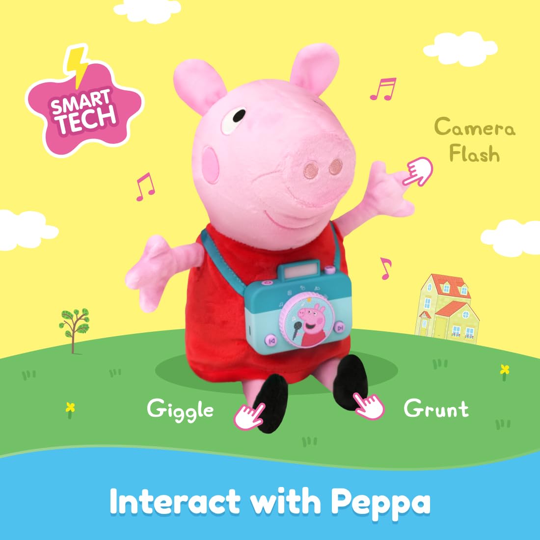 Peppa Pig | Interactive Plush Peppa Toy | Talking, Singing, Storytelling