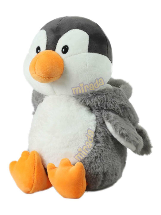 Mirada Cute Grey Penguin Soft Toy for Girls/Kids | Huggable Hoodie Penguin Soft Toy