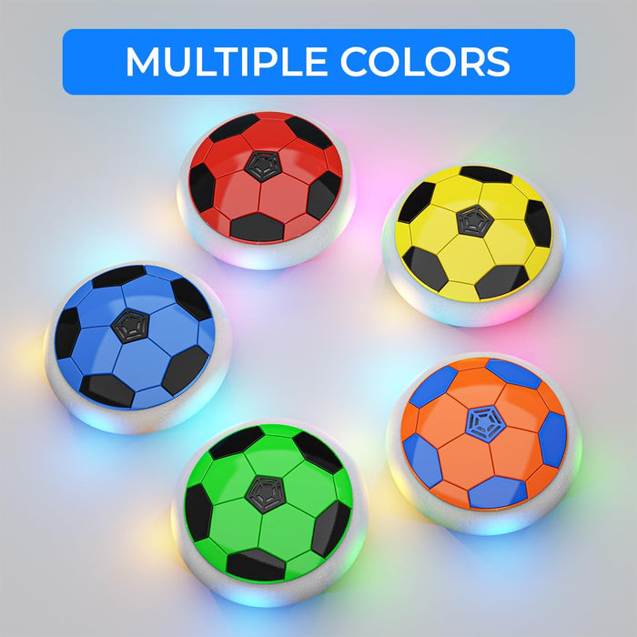 Mirana C-Type USB Rechargeable Hover Football Indoor Floating  | Air Football Neon Lite | Made in India Fun Toy Best Gift for Boys and Kids