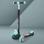 R for Rabbit Road Runner Ryder Kids Scooter, 3 Level Adjustable Height Wide Deck & PU LED Wheels Kick Scooter with Brake for 3+ Years Kids, Weight Capacity Upto 50kgs|6 Months Warranty