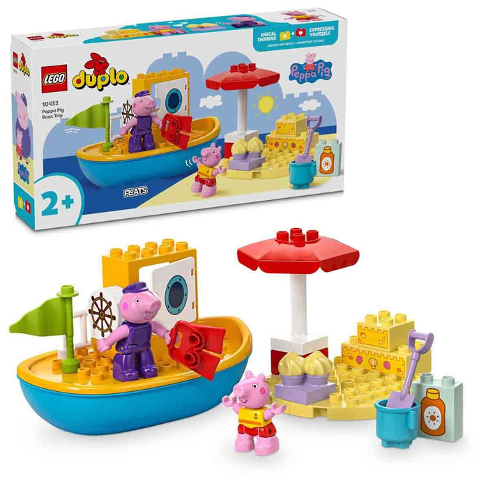 LEGO DUPLO Peppa Pig Boat Trip Playset 10432 Building Blocks Toys for 2+ Gift for Boys and Girls