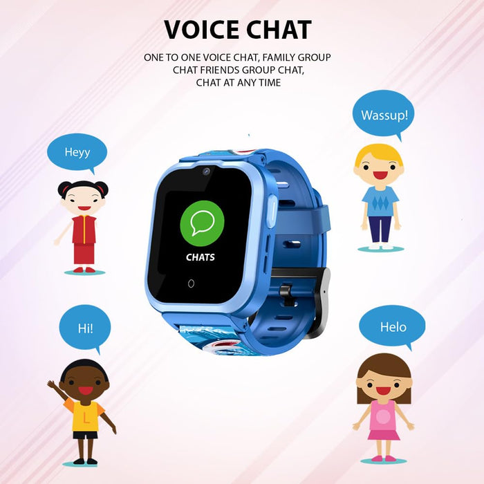 Spiky Cyclops 4G Calling Dewatering IP67 Waterproof Kids Smartwatch | GPS - LBS Tracking, WiFi, Geo Fencing, Video Call, Voice Call, SOS | Best for Kids Boys & Girls | Suitable for 4 to 14 Years