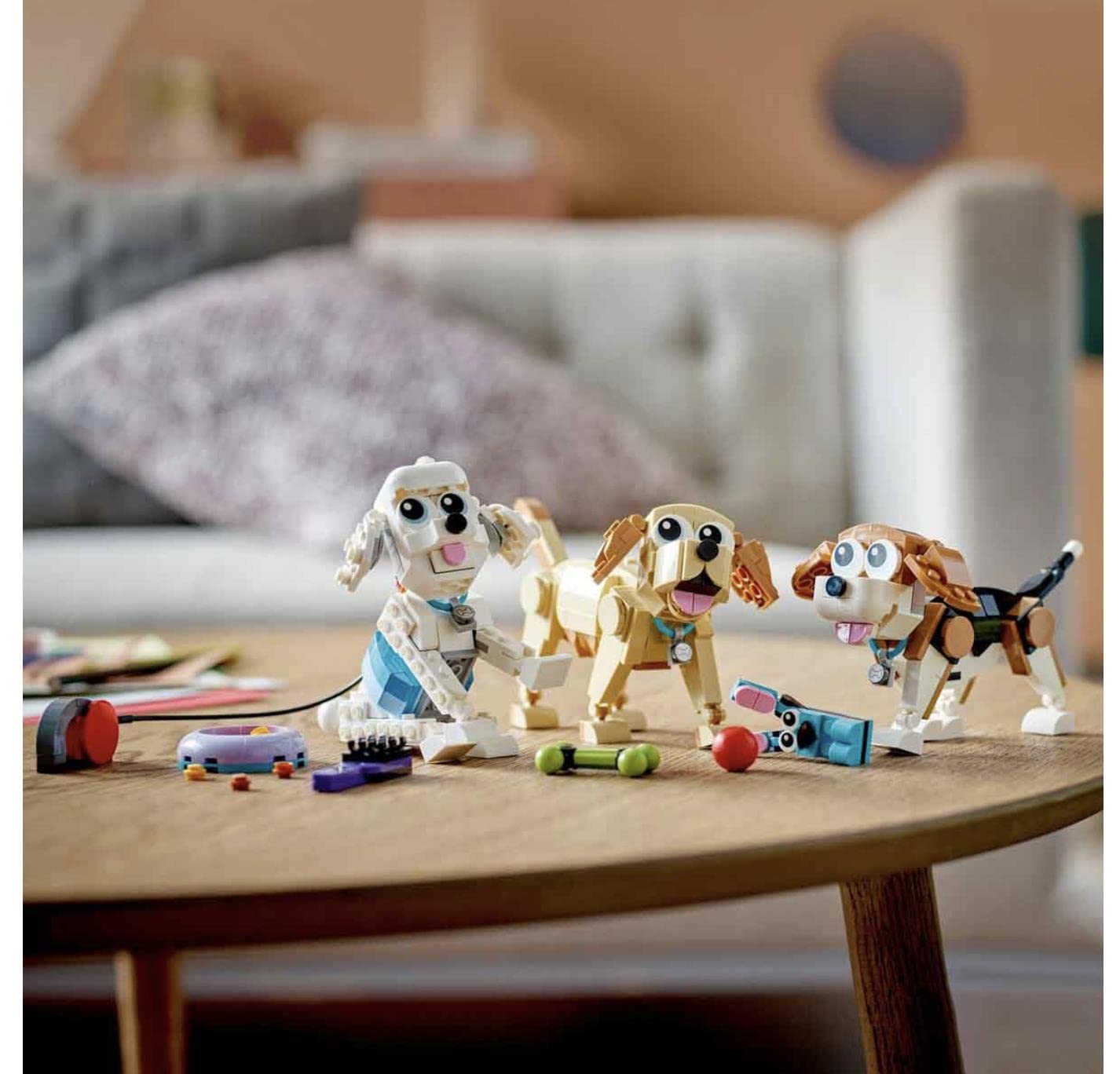 LEGO Creator Adorable Dogs 31137 Building Toy Set (475 Pieces)|Multicolor