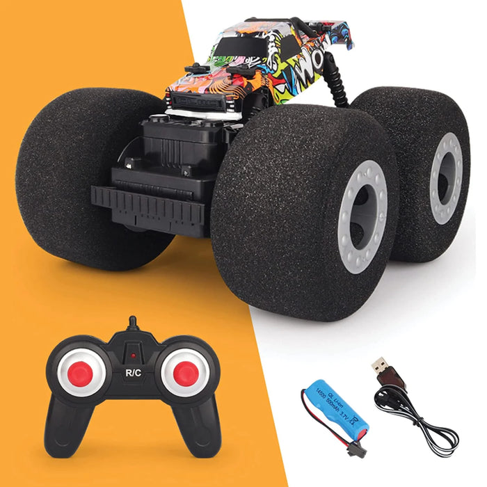 Soft Wheel RC Monster Stunt Truck | Playzu