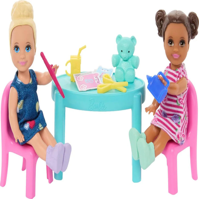 Barbie I Love School Dolls & Accessories, Classroom Playset with Fashion Doll