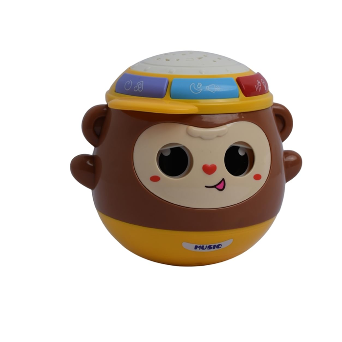 Nubo Jungle Beats Sound Toy for Babies and Toddlers, Interactive Peek-a-Boo Eyes, Tumbler Toy with Light, Music and Rhymes for Infants, Best for Kids Gifting Age 6 Months+