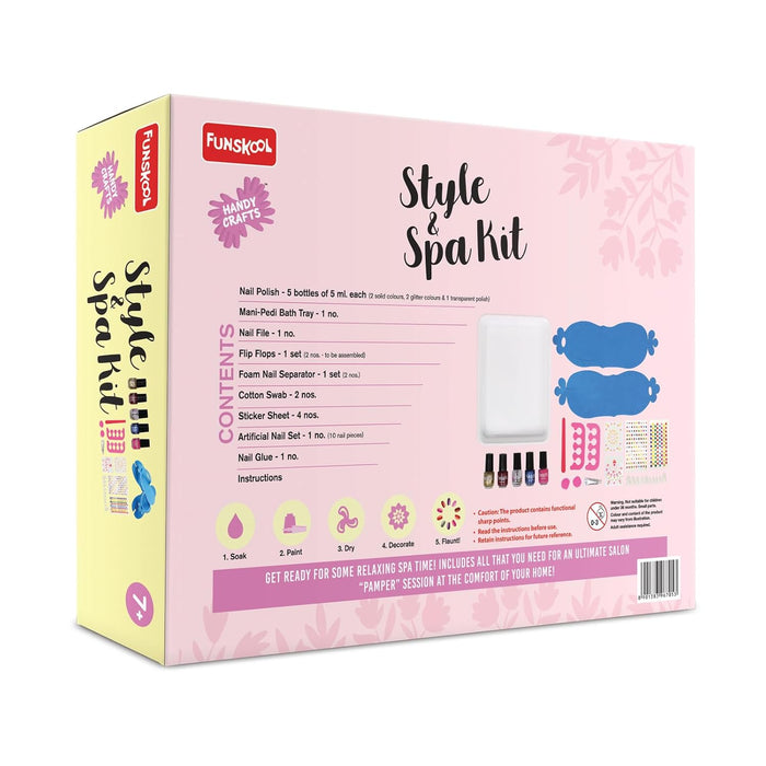 Funskool Style and Spa Kit, Pamper Your Nails, 7 Years +