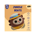 Nubo Jungle Beats Sound Toy for Babies and Toddlers, Interactive Peek-a-Boo Eyes, Tumbler Toy with Light, Music and Rhymes for Infants, Best for Kids Gifting Age 6 Months+
