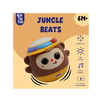 Nubo Jungle Beats Sound Toy for Babies and Toddlers, Interactive Peek-a-Boo Eyes, Tumbler Toy with Light, Music and Rhymes for Infants, Best for Kids Gifting Age 6 Months+