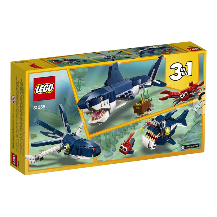 LEGO Creator 3In1 Deep Sea Creatures 31088 Building Kit (230 Piece),Multicolor