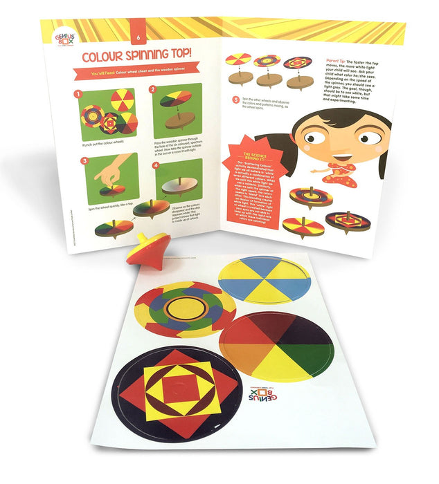 Genius Box - Play some Learning STEM Toy for 5+ Year Age: Light and Sound DIY,Activity Kit, Learning Kit, Educational Kit,Multicolor, Wood;Paper 15 Activity Kit