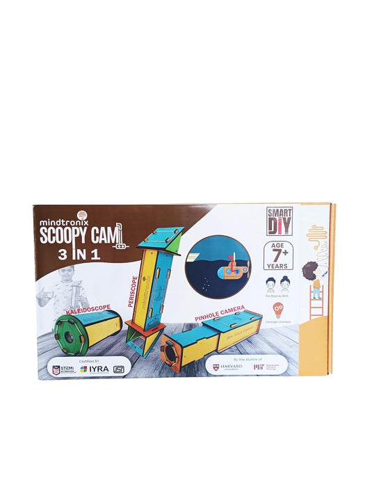 Mindtronix - DIY Scoopy Cam - STEM Educational Construction Activity Kit for Kids, Building Game, Learning Science Toy, Engineering Experiment Kit,