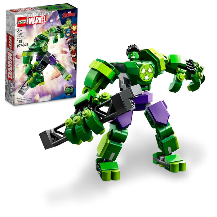 LEGO Marvel Hulk Mech Armour 76241 Building Toy Set (138 Pieces),Multicolor