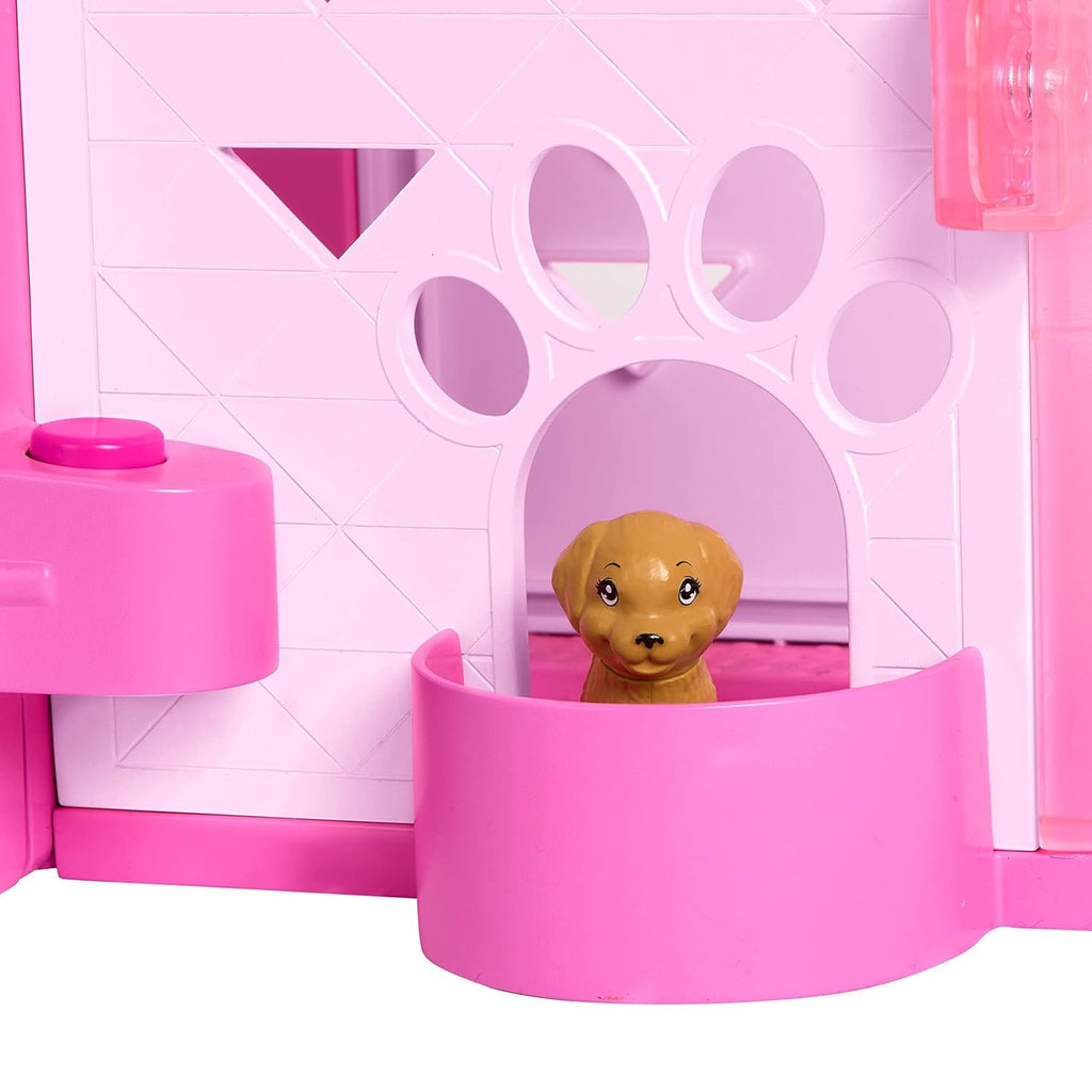 Barbie Dreamhouse, Pool Party Doll House with 75+ Pieces and 3-Story Slide, Pet Elevator and Puppy Play Areas