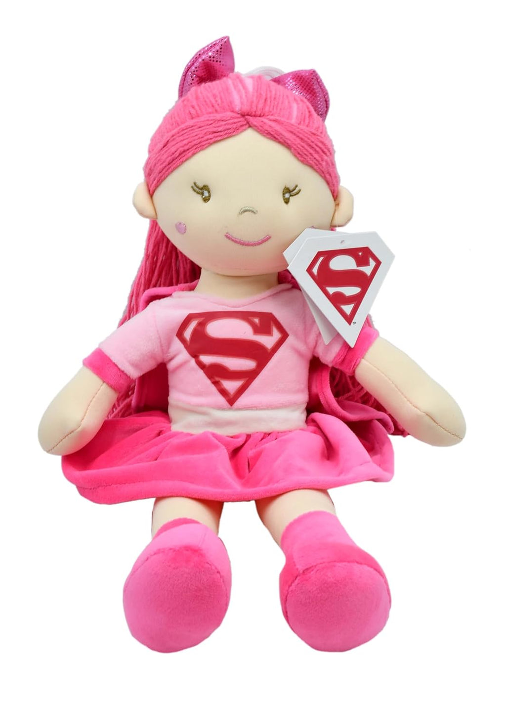 Mirada Super Girl Doll for Baby Girls/Kids | Washable & Super Soft Fabric Body | Stuffed Plush - 38cm