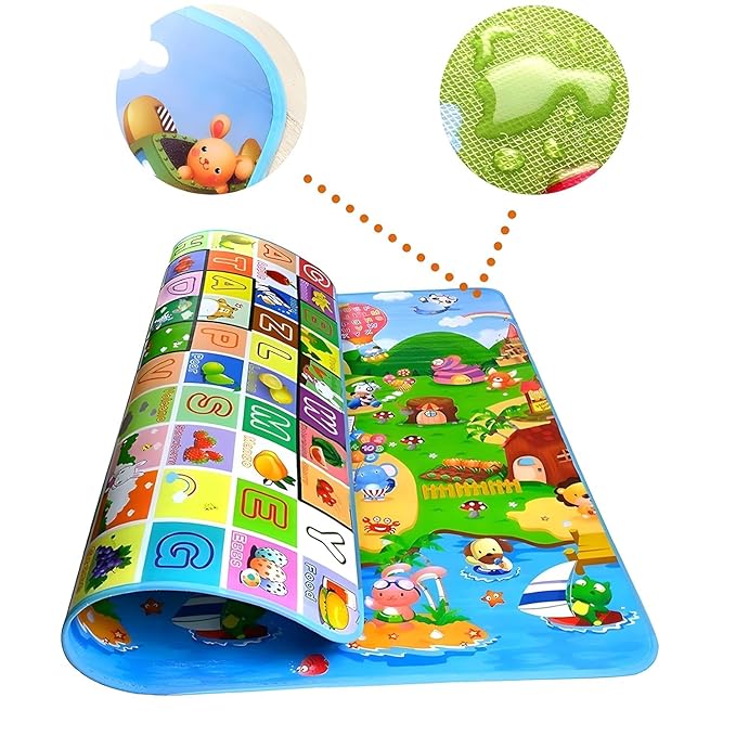 Double Sided Water Proof Baby Play Mat, Play Mats for Kids Large Size, Baby Carpet, Play Mat Crawling Baby Baby Play Mat, Non-Slip