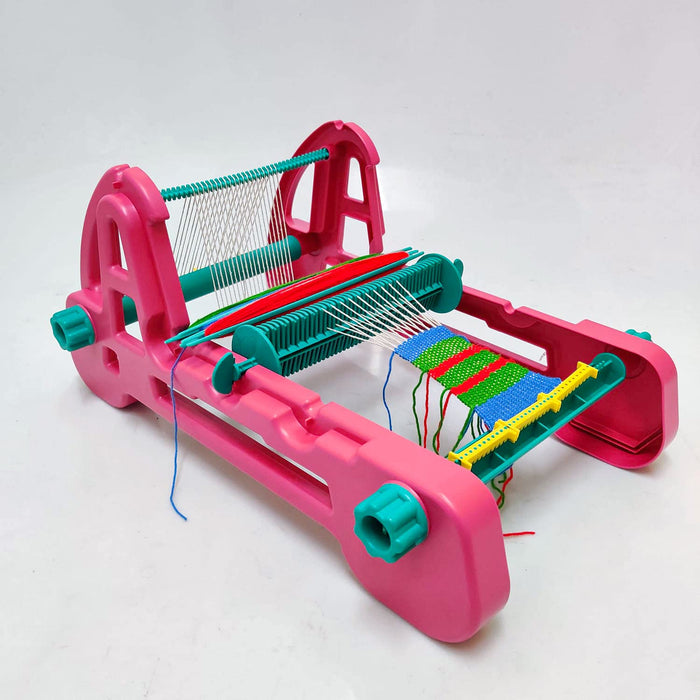 Funskool Handycrafts Weaving Factory, Weaving Loom, Weave Your own Fabric, Portable Weaving Machine, Art and Craft Kit, DIY Kit