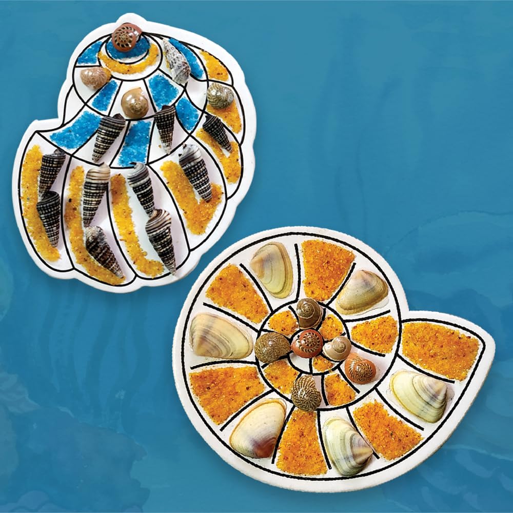 ToyKraft: Shell Fridge Magnets, Art and Craft Kit for Kids, Fun & Learning Activity, Creative & DIY Toys, Kids Activity for 7 Years & Above, Birthday Return Gifts for Kids