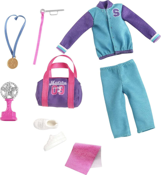 Barbie Team Stacie™ Doll and Gymnastics Playset with Spinning Bar and 7 Themed Accessories for 3 to 7 Year Olds