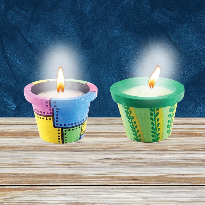 TOYKRAFTT Art and Craft kit| Pot Painting Kit| DIY Candle Making Kit for Age 8 to 12 - Candles from Pretty Pots