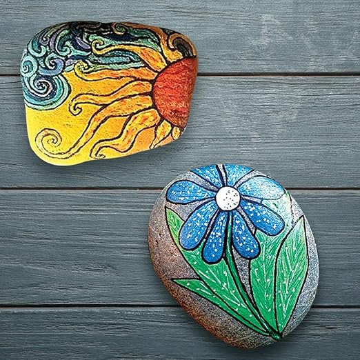 Rock Stone Painting Kit For Kids Age 7 Years & Above - Artistic Rock Painting