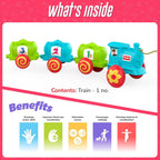 Giggles Funskool Wobble Train Express, Fun & Development Toy for Babies, Encourage Walking, Improve Balance & Coordination, Stimulate Senses, Multicolor, Gift Set for Kids, Age 18+ Months