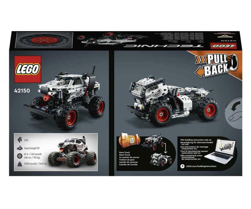 LEGO Technic Monster Jam Monster Mutt Dalmatian 42150 Building Toy Set (244 Pcs),Multicolor