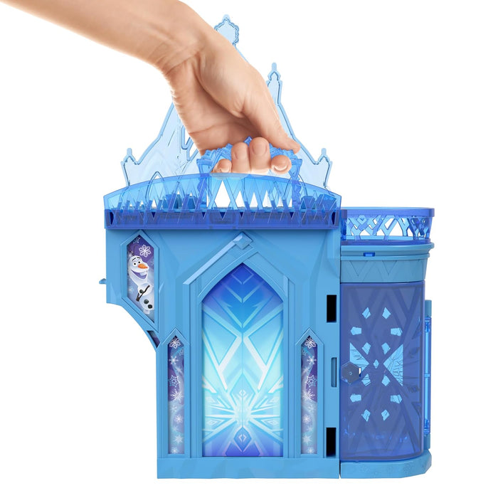 Disney Frozen Disney Princess Toys, Storytime Stackers Elsa Ice Palace, Stackable Castle Doll House with Small Doll & 8 Pieces, Inspired by The Movies