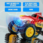 Mirana C-Type USB Rechargeable Spiker RC Car | Spiker with Remote and App Control Car with Nitro Boost, Spring Suspensions | 2WD Spiker Car | Fun RC Toy and Gift for Kids and Boys (Red)