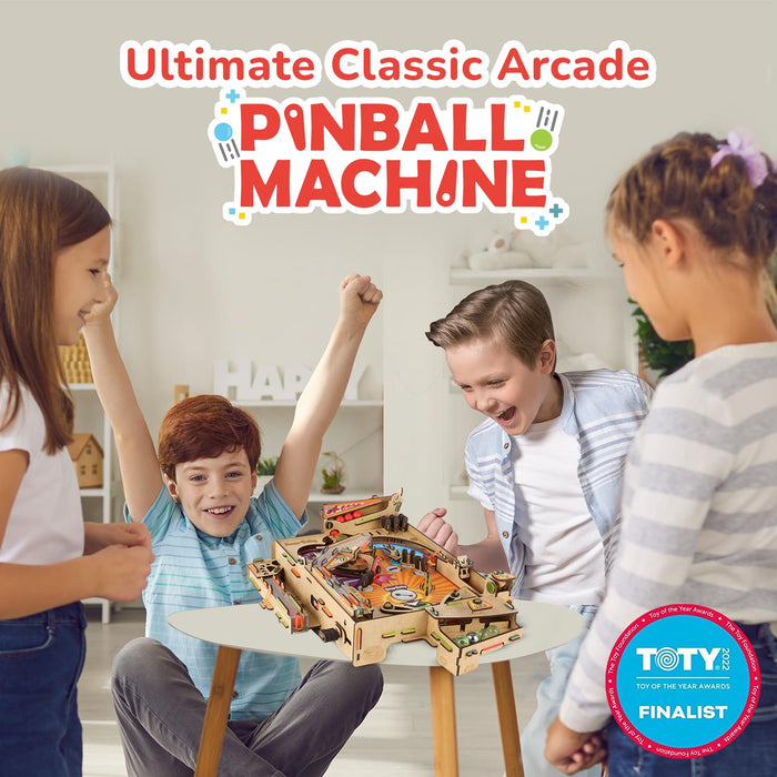 Smartivity Pinball Machine for Kids 8-14 Years I Global Award Winning Arcade Game| Birthday Gifts for Boys & Girls| DIY Science Toy for Kids 8,9,10,11,12,13,14 Years OldI STEM Wooden Construction Toys