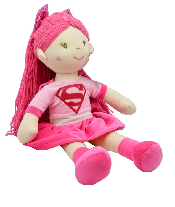 Mirada Super Girl Doll for Baby Girls/Kids | Washable & Super Soft Fabric Body | Stuffed Plush - 38cm