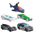 Hot Wheels 1:64 Scale Toy Cars, Set of 5 Batman-Themed Vehicles