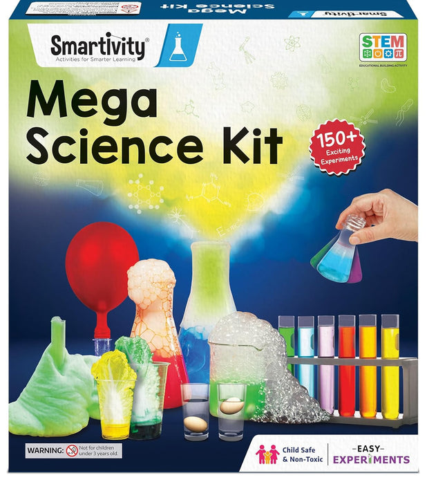 Smartivity Mega Science Kit 150+ Science Experiment Kit for Kids 6 to 14 Years Old | Birthday Gifts for Boys & Girls | STEM Educational Toy for Kids 6,7,8,9,10,11,12,13,14 Years Old Kids