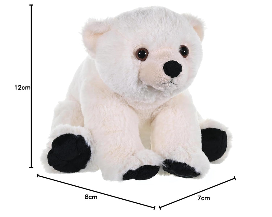 Wild Republic Plush Cuddlekins Polar Bear Baby, White