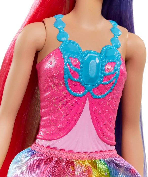 Barbie Dreamtopia Royal Doll with Extra-Long Two-Tone Fantasy Hair, Hairbrush, Headband & Styling Accessories, GTF38