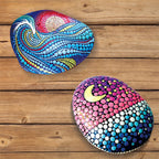 TOYKRAFTT Stone Rock Painted Dot Mandalas Painting Kit for Kids| Mandala Art Kit for Kids Gift for Boys Girls Multicolor